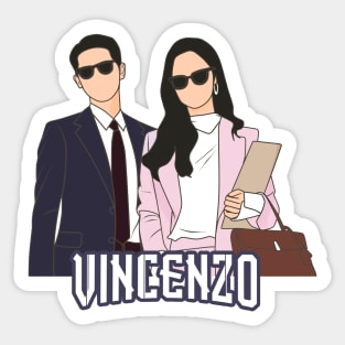 Vincenzo Kdrama Art Sticker